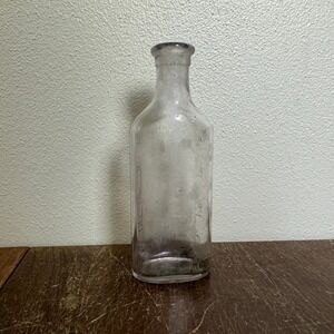 Antique Usona Medicinal Glass Cork Bottle Measurement marks on side